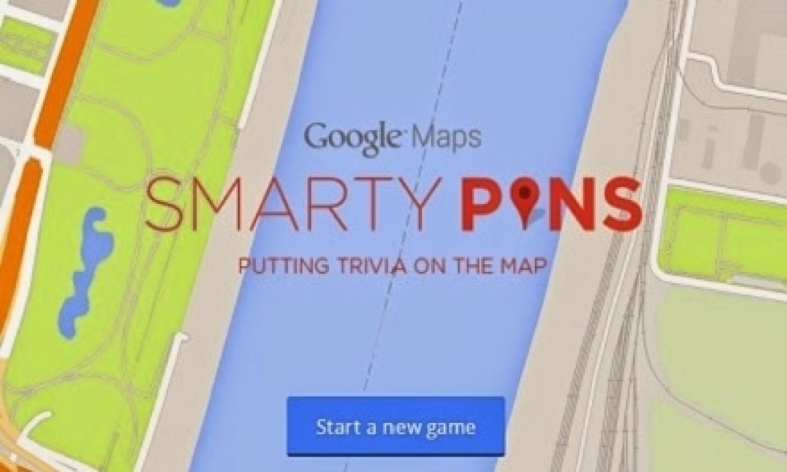 Google'dan Harita Temelli  Oyunu Smarty Pins Yazılım, uygulama ve