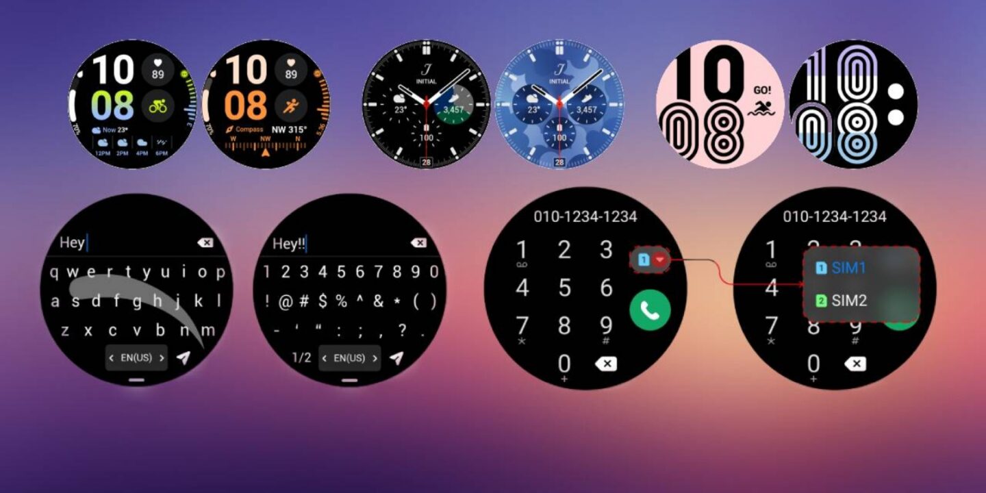 Wear OS 3.5 ve One UI Watch 4.5 için bazı görseller ortaya çıktı
