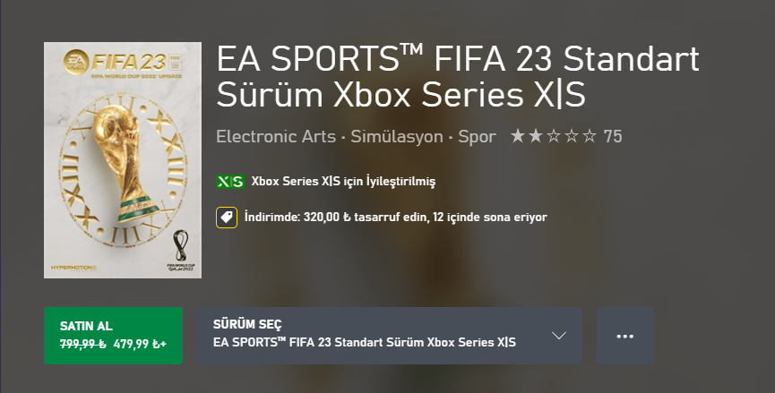  FIFA23 fiyatı