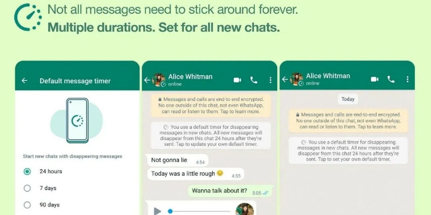 WhatsApp kaybolan mesajlar görünümü yenileniyor