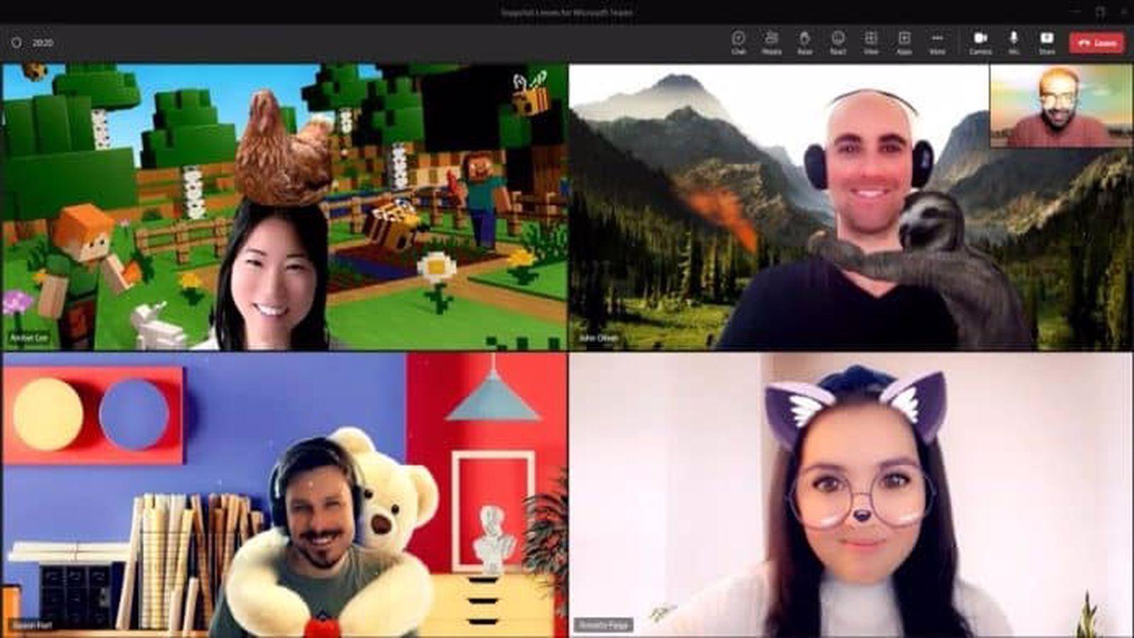 Microsoft Teams Toplantıları Snapchat Filtreleriyle Gerçekleşebilecek