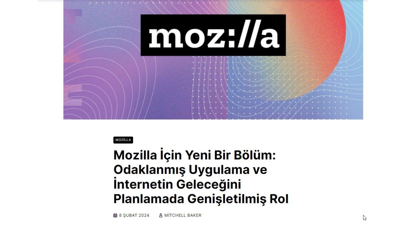 Mozilla CEO'su Mitchelle Baker Görevinden Ayrıldı