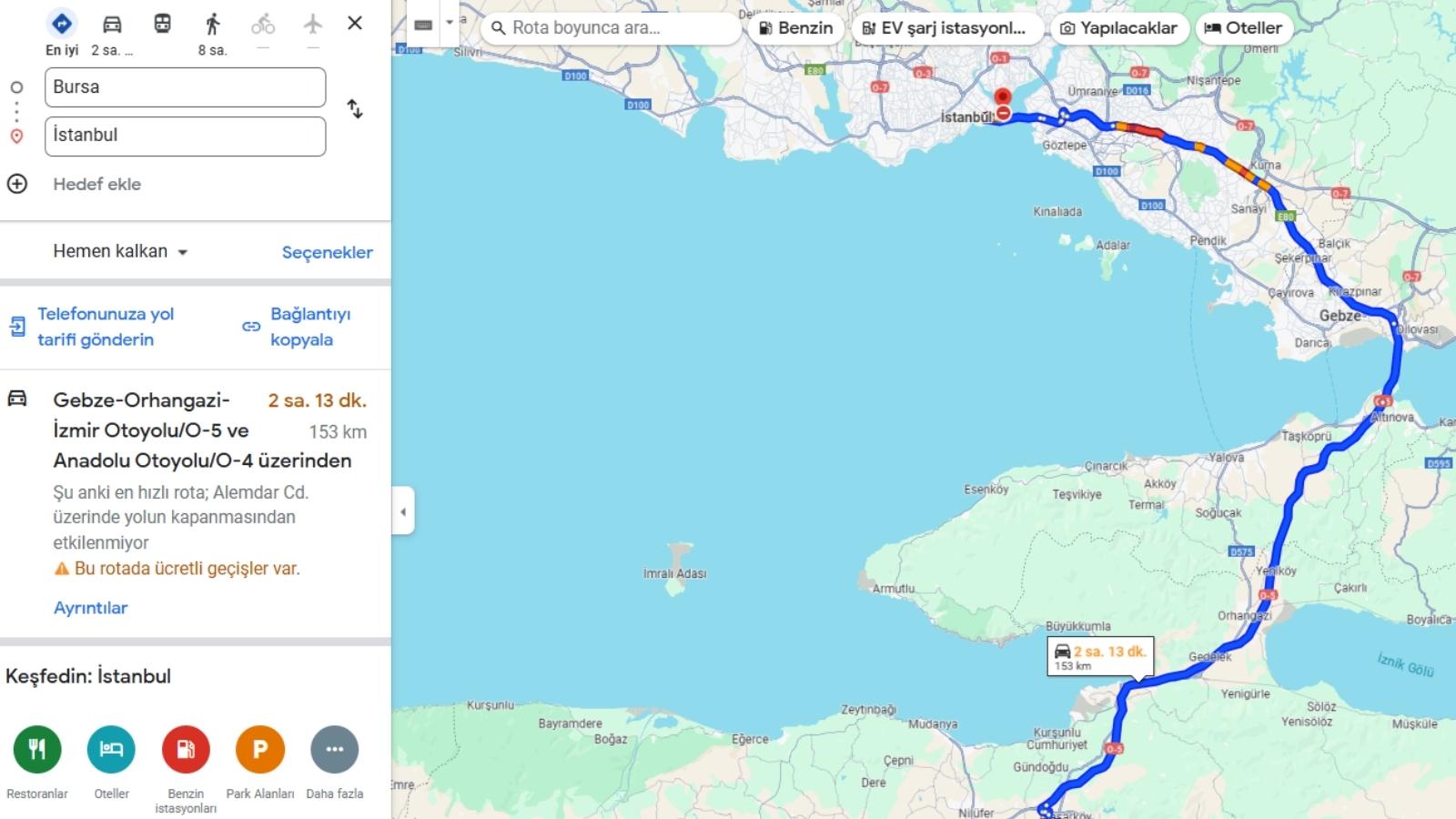 Google Haritalar'da Başka Bir Durak Nasıl Eklenir?