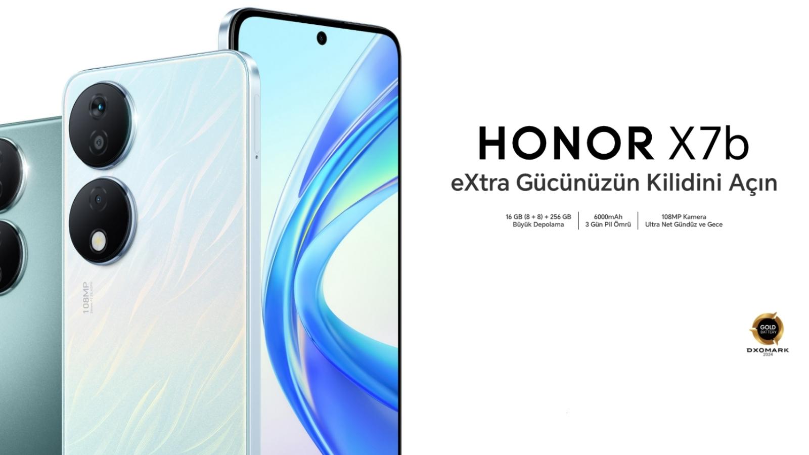 Honor X7b 5G 6.000mAh Bataryayla Kullanılacak