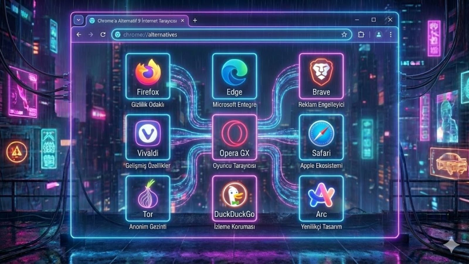 Chrome'a alternatif 9 ilgi çekici internet tarayıcısı