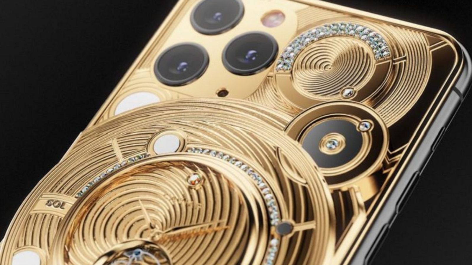 Altın kaplama, özel tasarım iPhone 11 Pro
