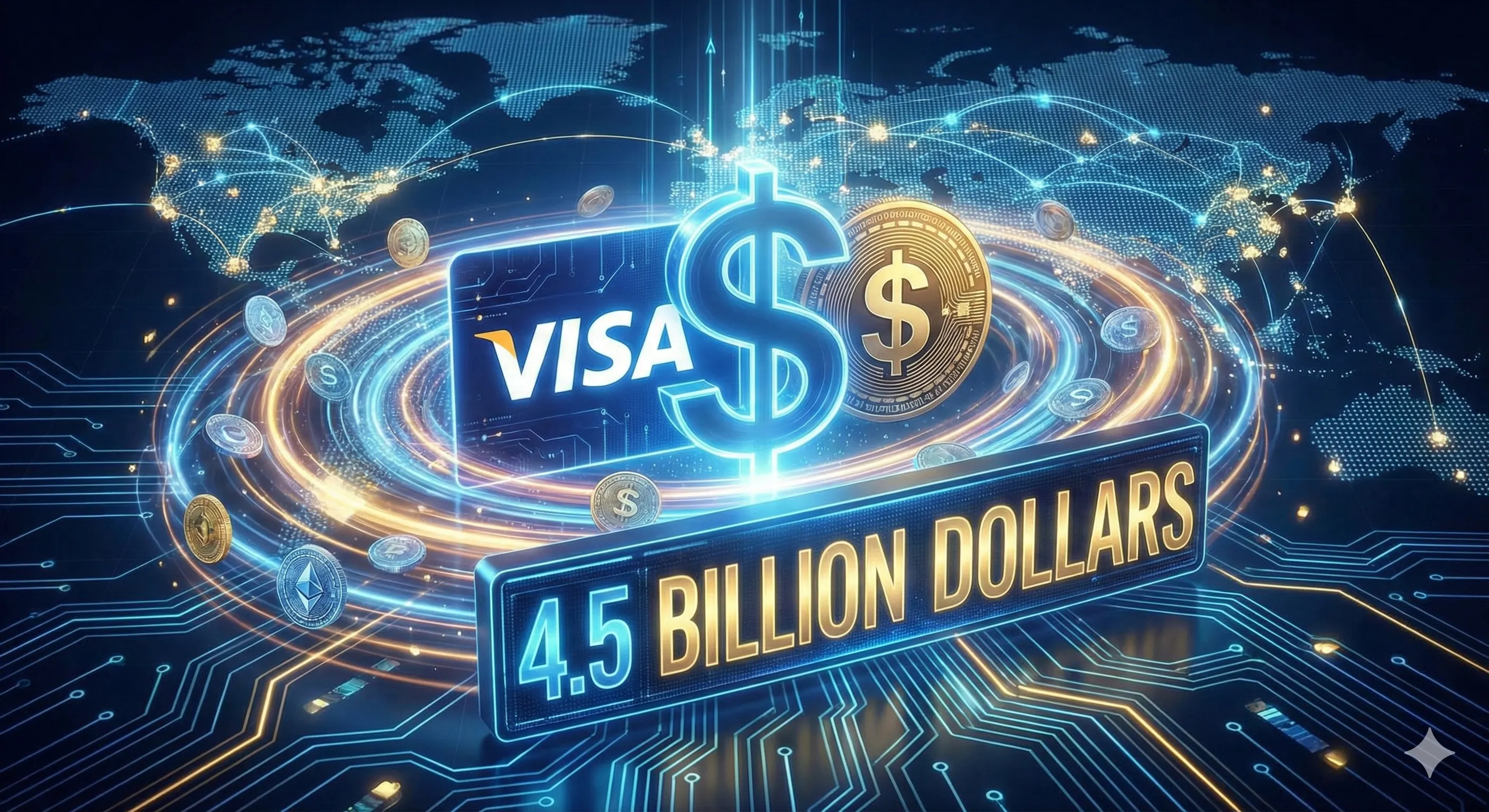 Visa’dan Kripto Para Devrimi: Stabil Coin İşlem Hacmi 4,5 Milyar Dolara Ulaştı!