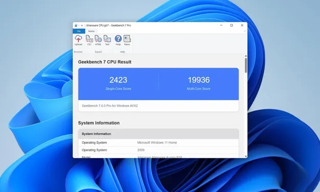 geekbench-7 Windows Test