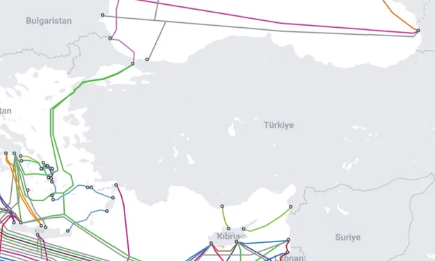 İnternetin %99'unu Taşıyan Denizaltı Kabloları 4 Türkiye Denizaltı Kabloları