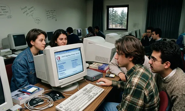 Ülkemizin İlk İnternet Bağlantısı 1993 ODTÜ Hattı 3 ODTÜ'de internet erişimi