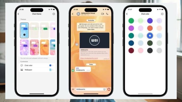 WhatsApp Sohbet Temalarını Yeniliyor 3 Her Sohbet İçin Farklı Görünüm
