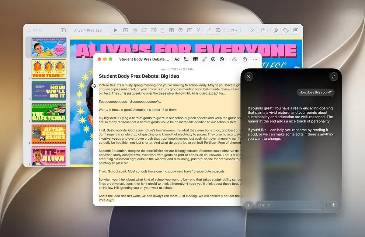 macOS 27 Golden Gate Mac’lere Neler Getiriyor? 2 1. Golden Gate Köprüsü önünde macOS 27 çalıştıran modern dizüstü bilgisayar