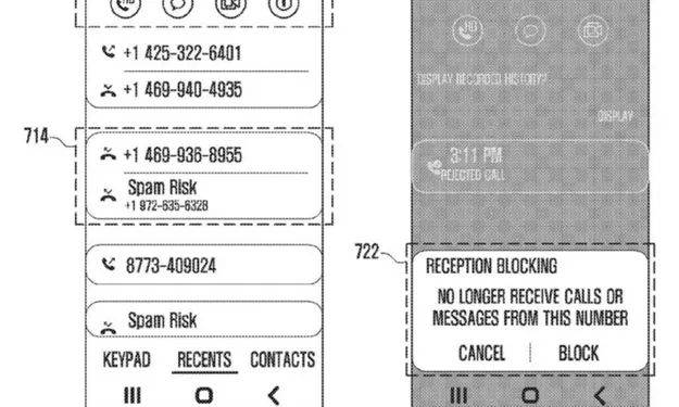 Samsung'un Yeni Arama Engelleme Sistem Pantenti