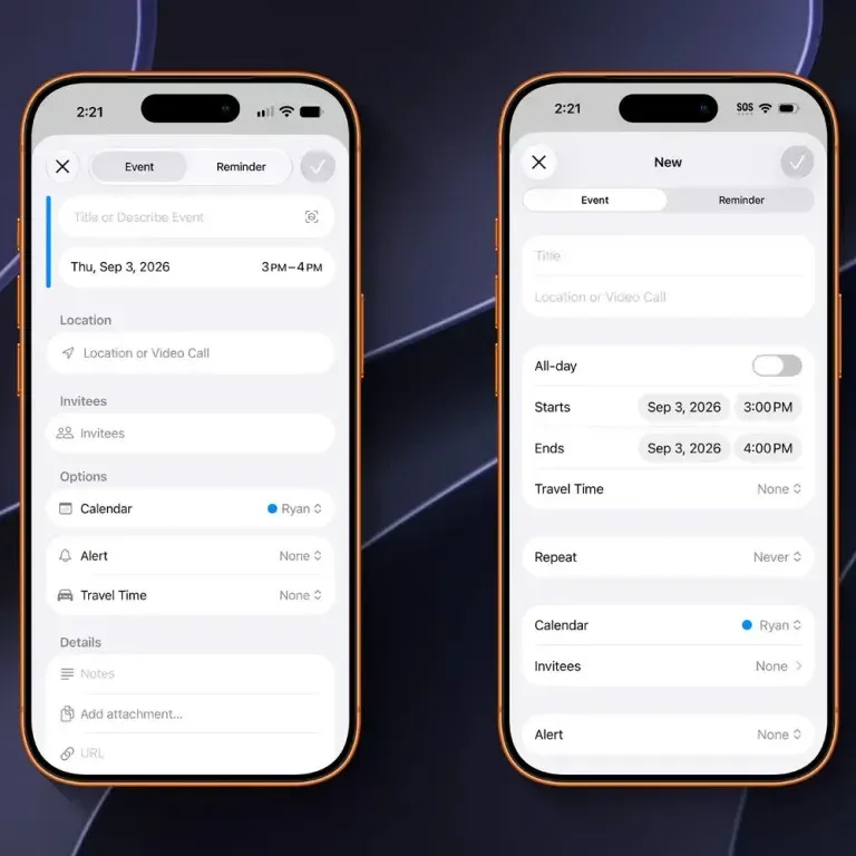 iOS 27 ile Apple Takvim Baştan Aşağı Yenileniyor 2 Etkinlik Oluşturmak ve Düzenlemek KolaylaşıyorEtkinlik Oluşturmak ve Düzenlemek Kolaylaşıyor