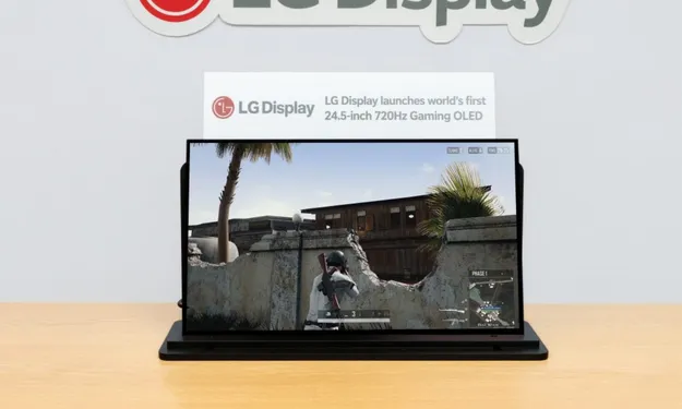 LG 720Hz Gaming Panel üretti