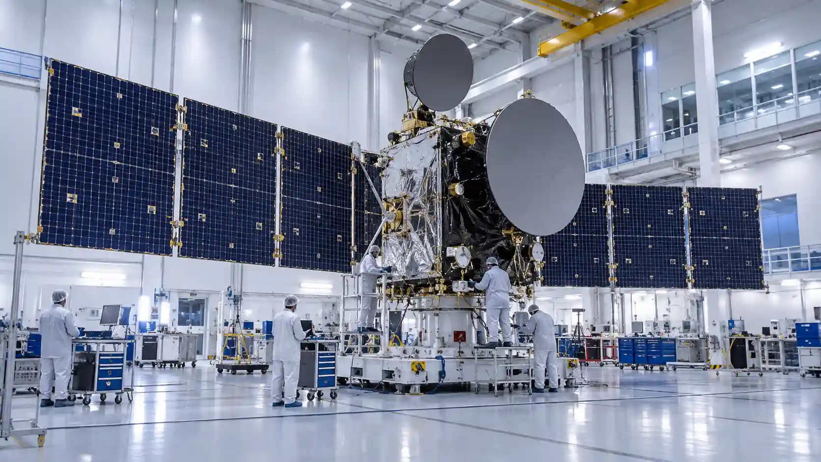 TÜRKSAT 7A İçin Üretim İmzaları Yaklaşıyor 2 Yeni uydu, haberleşme kapasitesini ve hizmet sürekliliğini güçlendirmeyi hedefliyor.