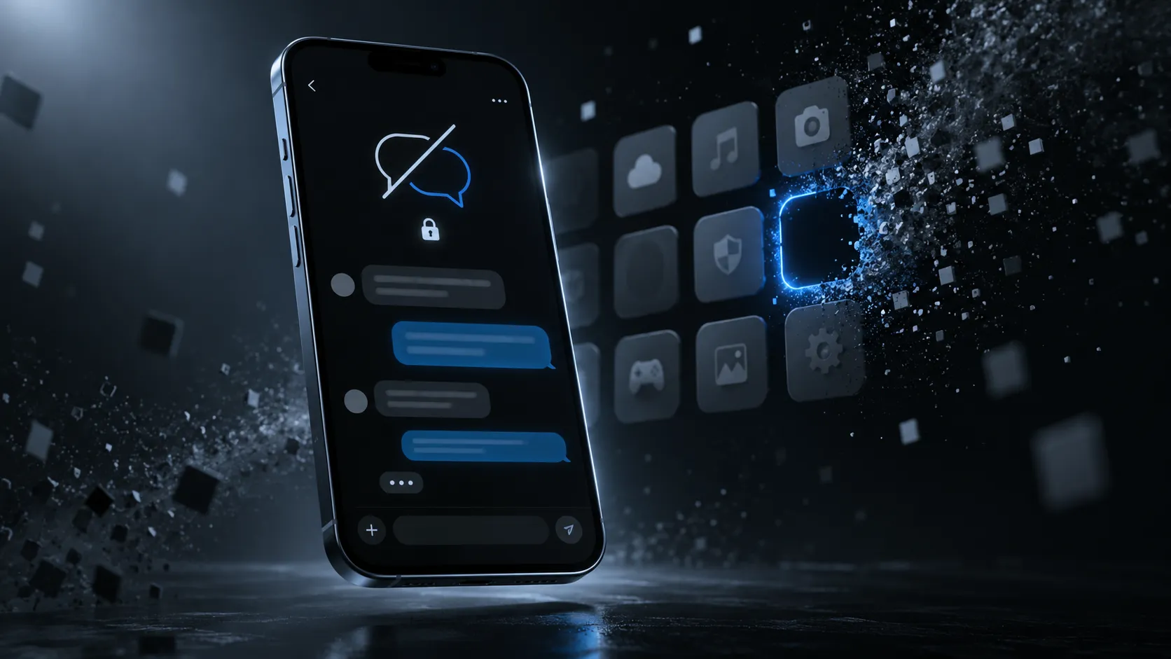 XChat uygulamasının App Store’dan kaldırılmasını anlatan temsili telefon görseli