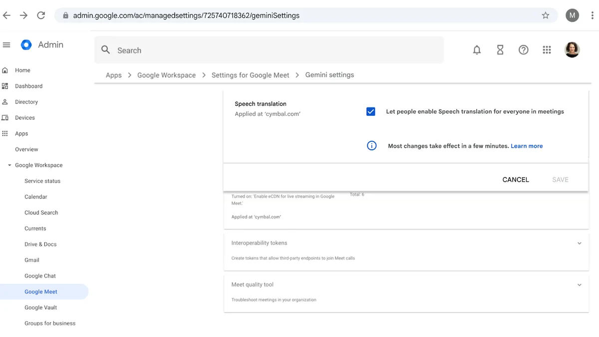Google Meet'te Türkçe Dahil 63 Dilde Gerçek Zamanlı Çeviri Dönemi 2 Google Meet konuşma çevirisi ayarı