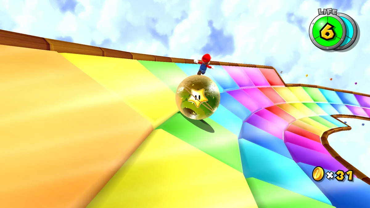 Super Mario Galaxy Android oynanış ekranı