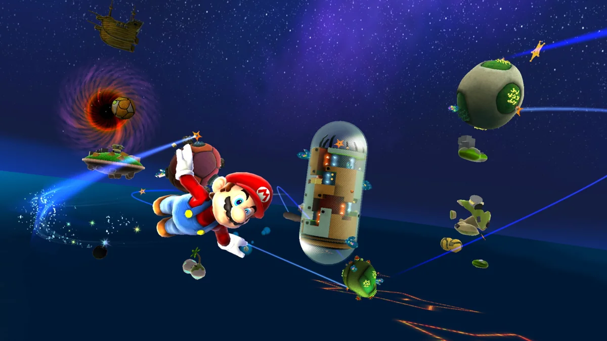 Super Mario Galaxy Android portu oyun görüntüsü