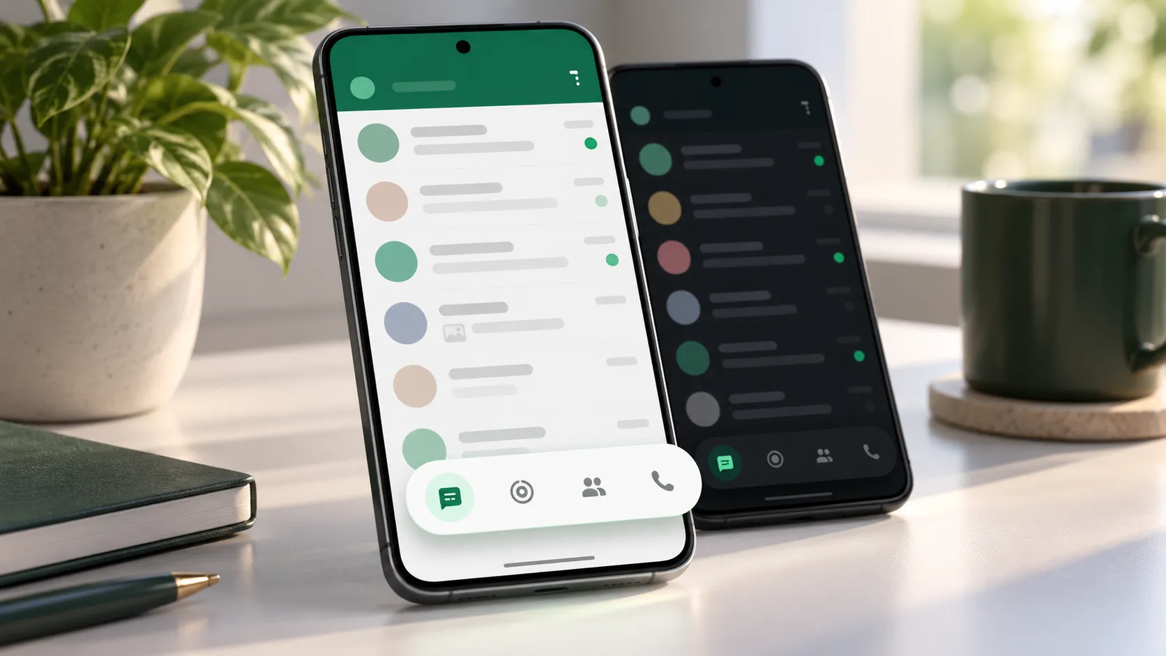 WhatsApp’ın Android Tasarımı Değişebilir 2 WhatsApp’ın Android uygulamasında alt gezinme çubuğu için yeni bir tasarım geliştiriliyor.