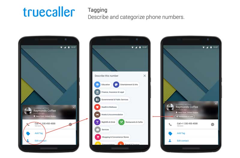 Truecaller numara etiketleme