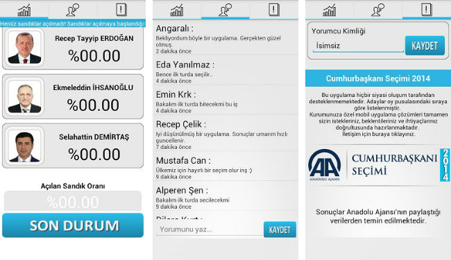 Cumhurbaşkanlığı Seçimi Uygulaması