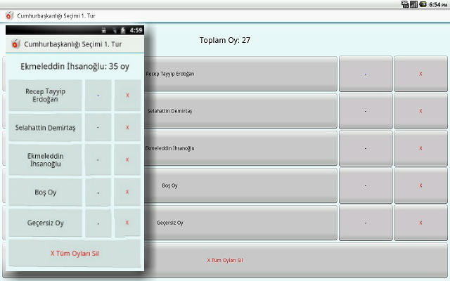 2014 Cumhurbaşkanlığı Seçim Uygulaması