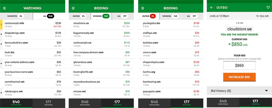 Domain Yatırımcıları için Mobil Uygulama: GoDaddy Investor