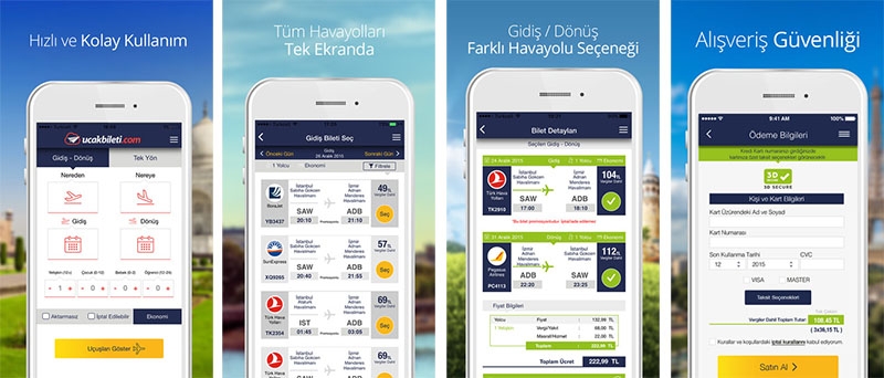 En ucuz Ucakbileti.com iOS uygulaması