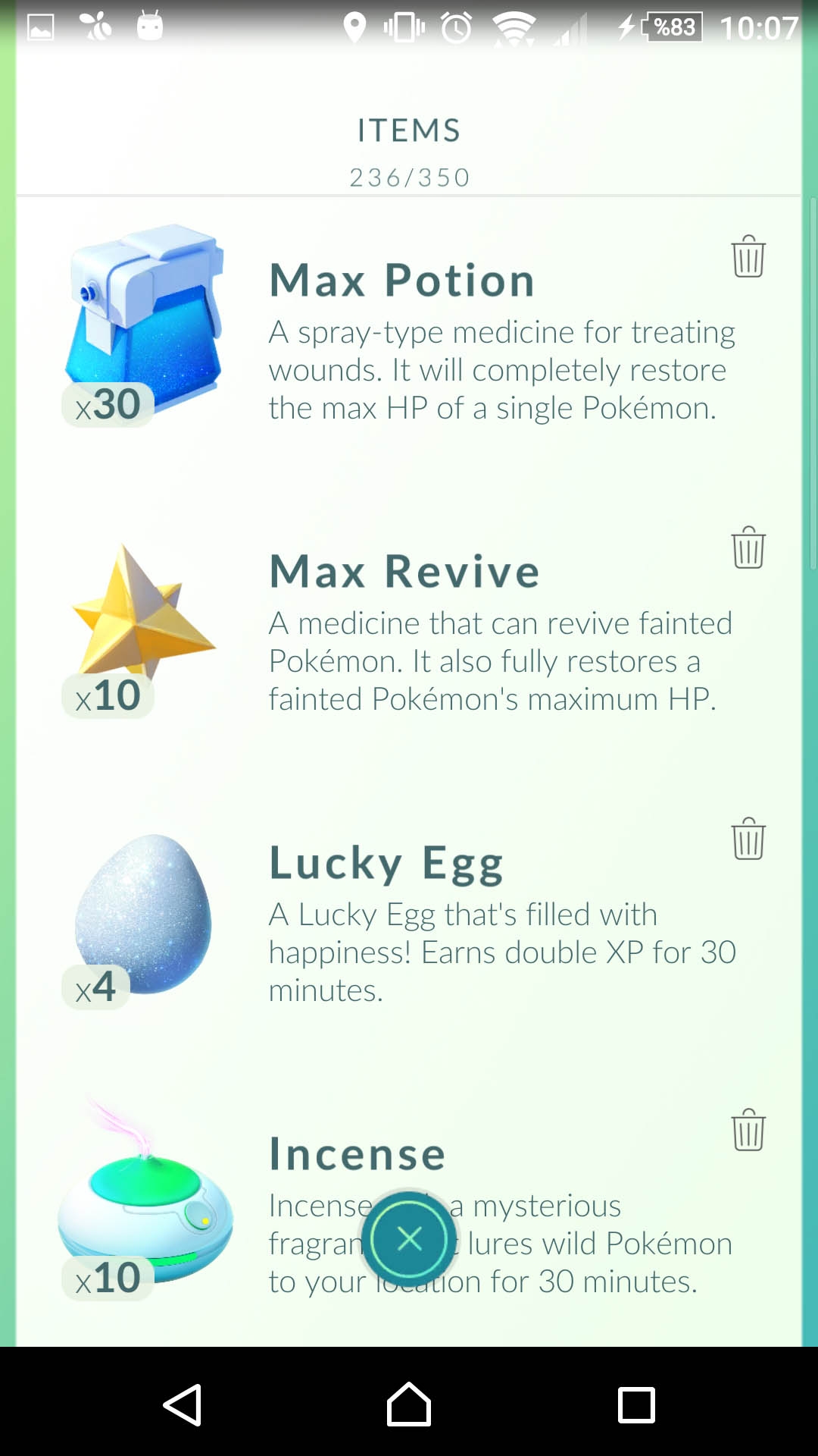 Pokemon Go item çantası 1