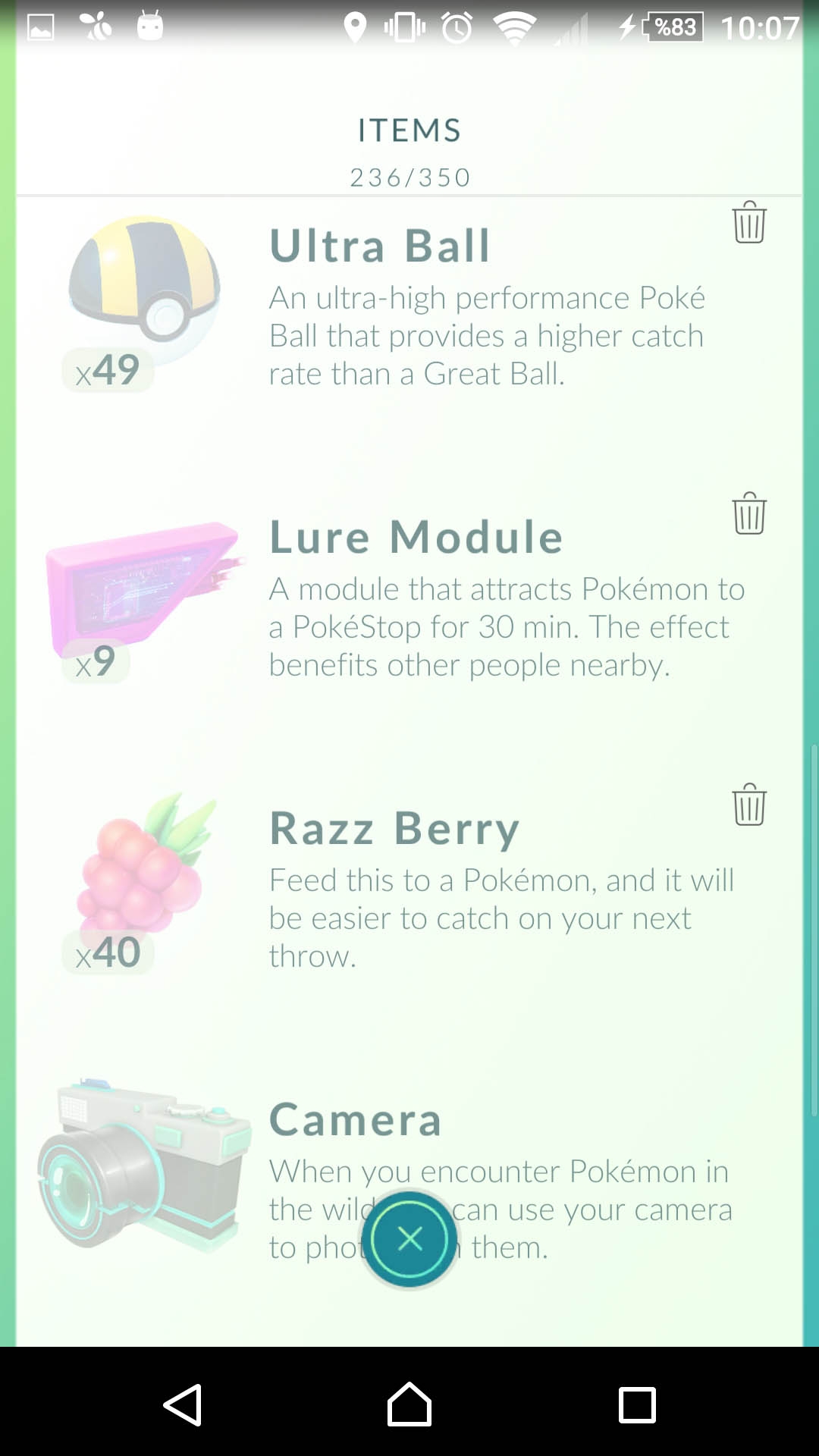 Pokemon Go item çantası 2