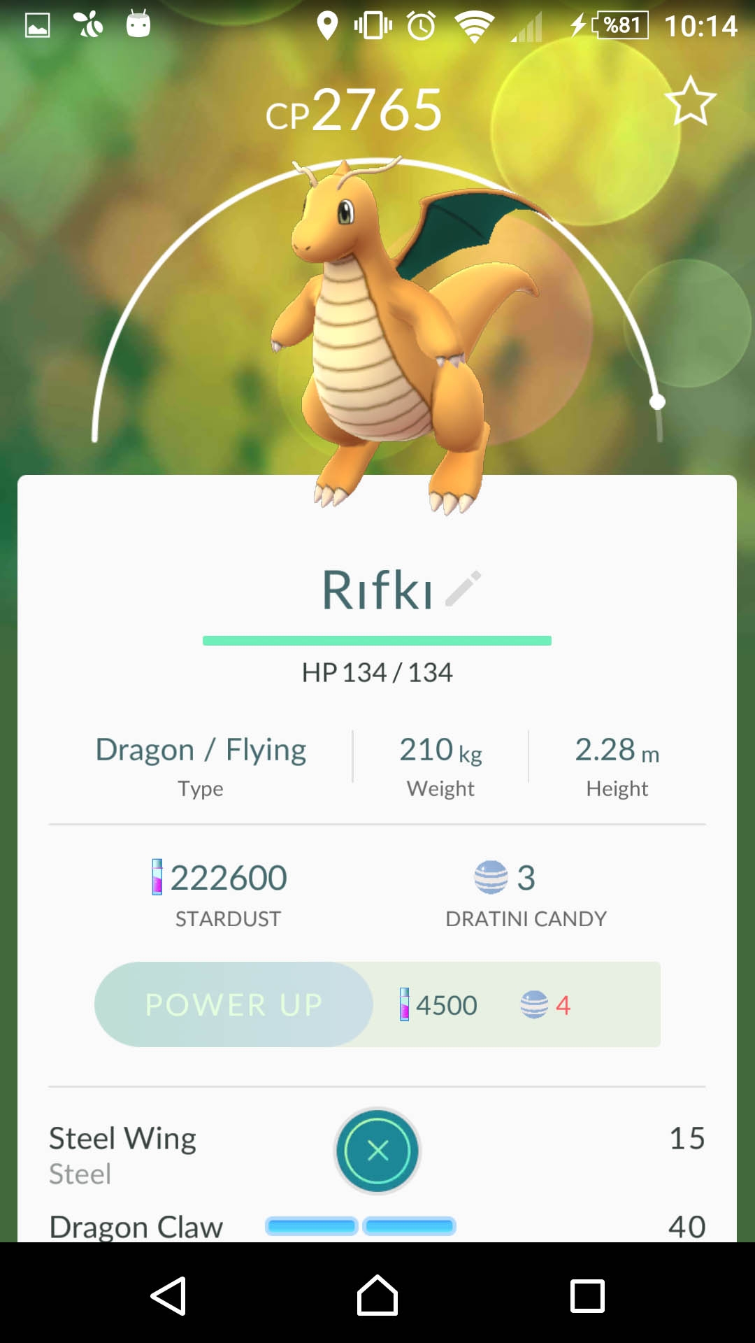 Pokemon Go Dragonite