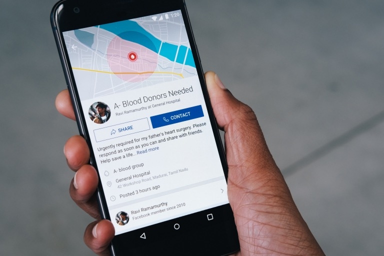 Facebook Kan Bağışı Özelliği