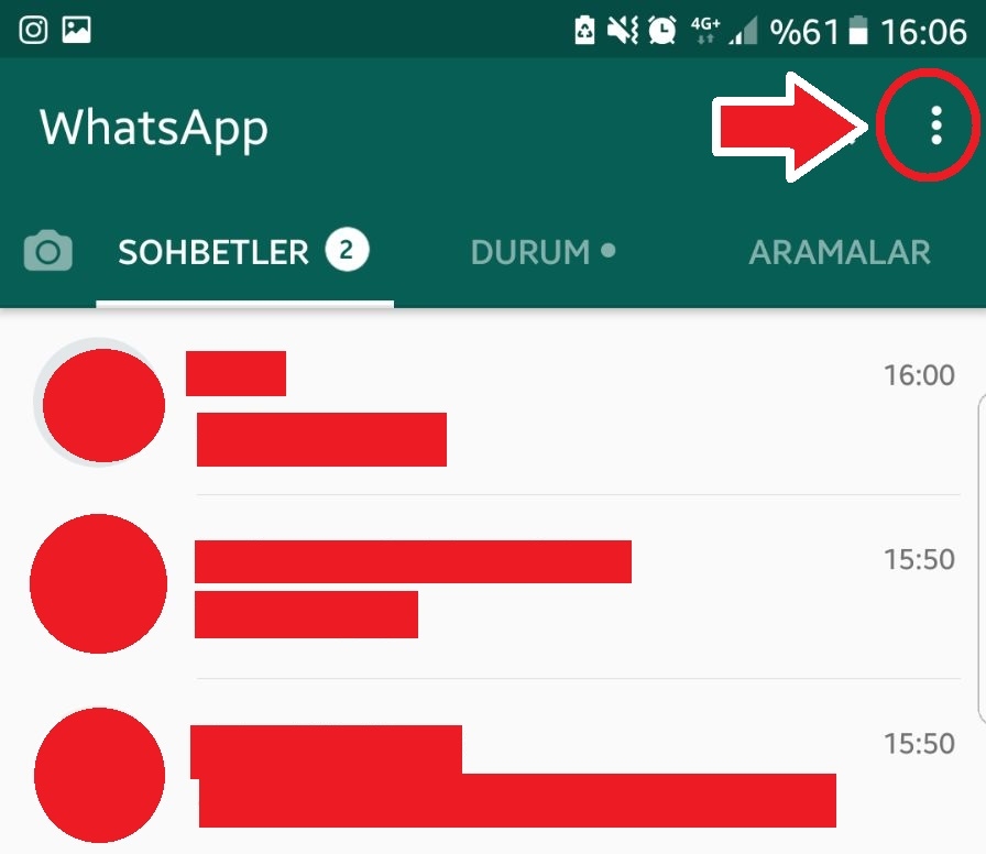 Aktif Whatsapp Web oturumlarını kapatma