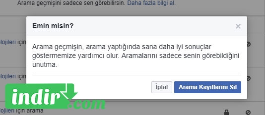 Bilgisayarda Facebook Arama Geçmişi Nasıl Silinir?