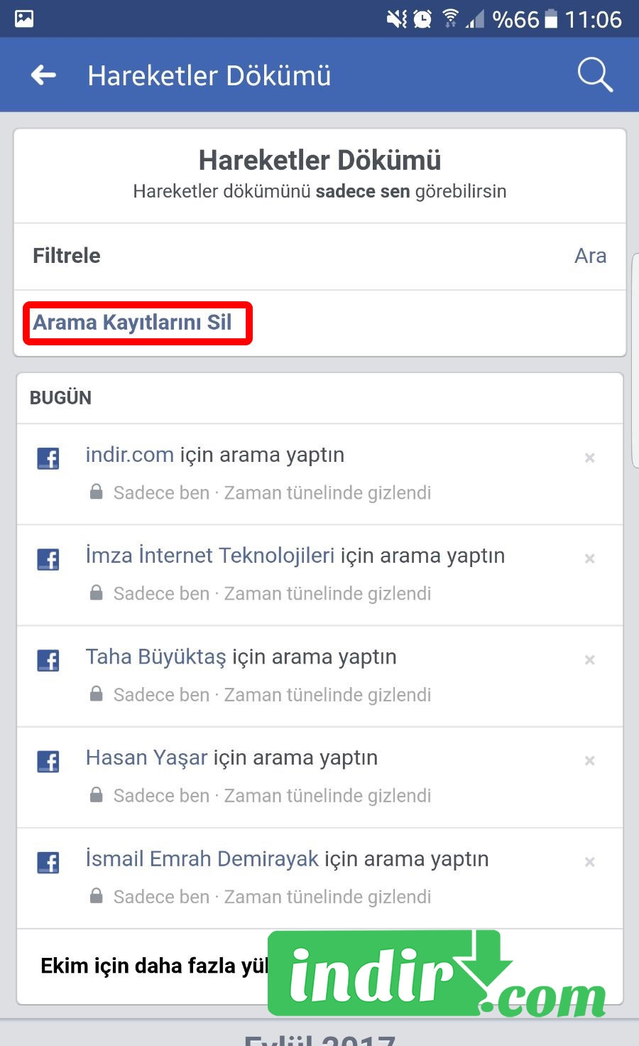 Telefonda Facebook Arama Geçmişi Nasıl Silinir?