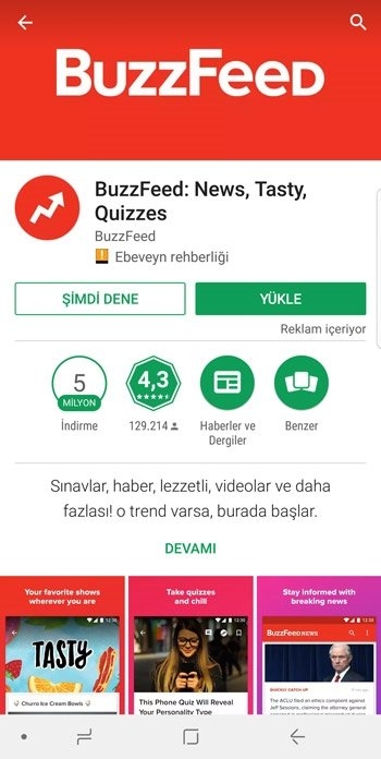 Android uygulamalarını yüklemeden denemek ister misiniz?