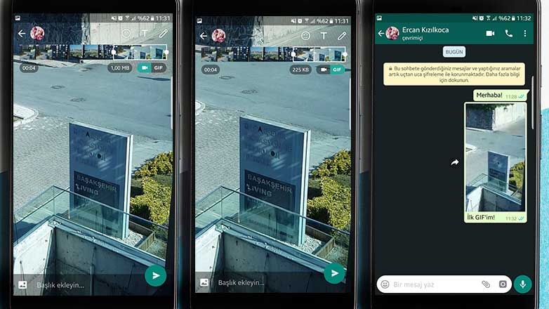 Whatsapp Videolarını Gif'e Dönüştürme