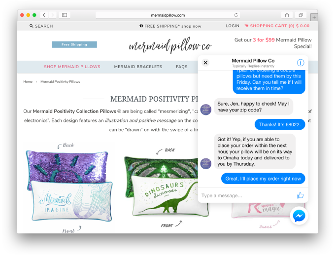 Web siteleri İçin Facebook Messenger Tanıtıldı