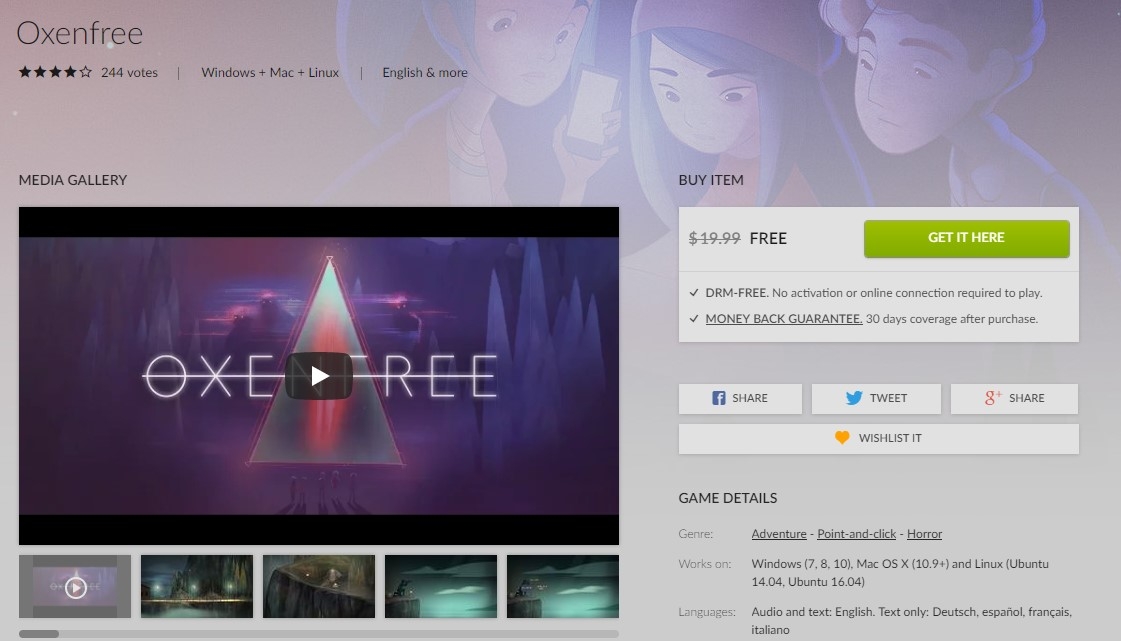 Oxenfree Nasıl Ücretsiz İndirilir?