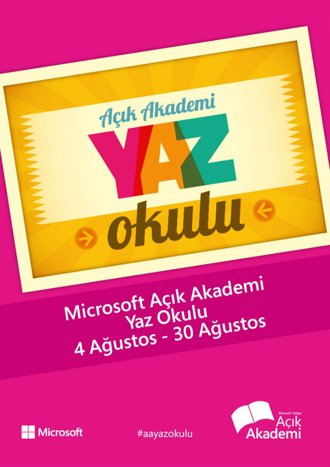 Microsoft Açık Akademi Yaz Okulu