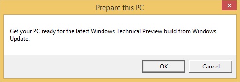 Windows Technical Preview PC Preparation