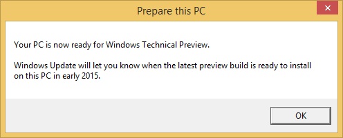 Windows Technical Preview PC Preparation