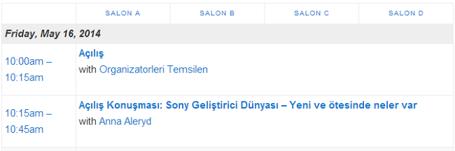 Android Geliştirici Günleri Programı