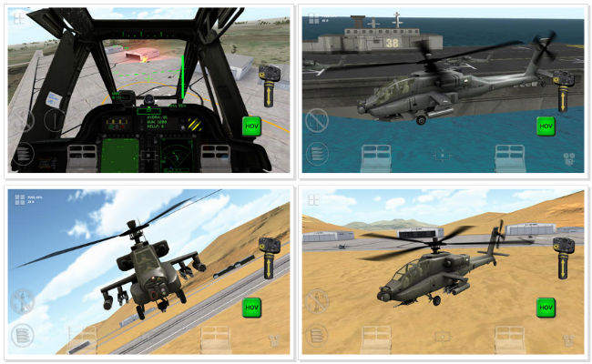 Apache 3D Sim oyunu