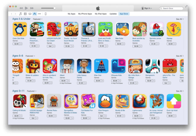 App Store Games for Kids