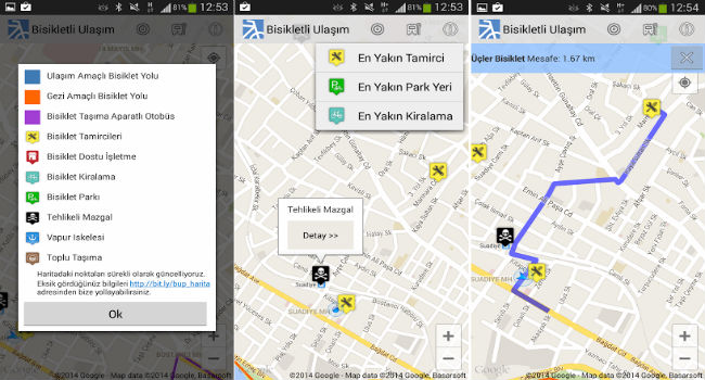 Bisikletli Ulaşım Haritası