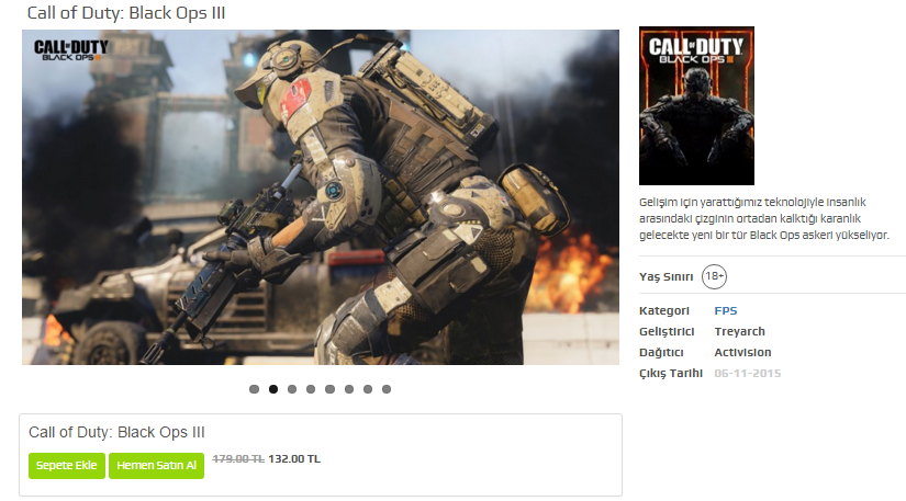 Call of Duty Black Ops 3 Satın al