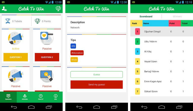 Catch to Win Devfest Istanbul